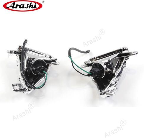 Arashi Smoke Front Turn Signal Lens Cover for Kawasaki Ninja ZX6R ZX636 2005-2006, ZX10R 2006-2007, Ninja 650R 2006-2008, ZX14R 2006-2010, Concours 14 GTR1400 2008-2010 in Kuwait