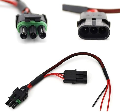 iJDMTOY Tail Light in-line Auxiliary Power Plug/Harness Compatible with 2017-up Can-Am Maverick X3 Installing LED Whip/Brake Light/License Plate Light, etc in Saudi Arabia