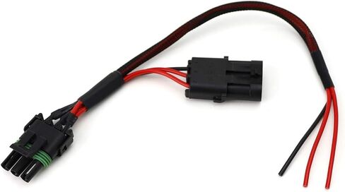 iJDMTOY Tail Light in-line Auxiliary Power Plug/Harness Compatible with 2017-up Can-Am Maverick X3 Installing LED Whip/Brake Light/License Plate Light, etc in Saudi Arabia