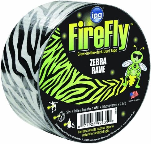 Intertape Polymer Group ZEB30 1.88-Inch by 10-Yard Fire Fly Zebra Glow in the Dark Duct Tape in Saudi Arabia