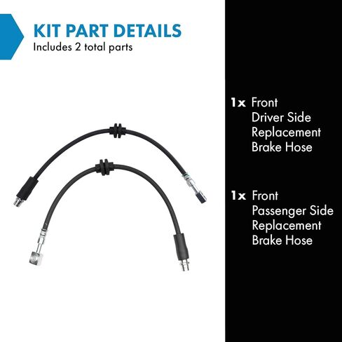 TRQ Brake Hose Set Compatible with 2013-2019 Buick Encore 2015-2018 Chevrolet Trax in Saudi Arabia