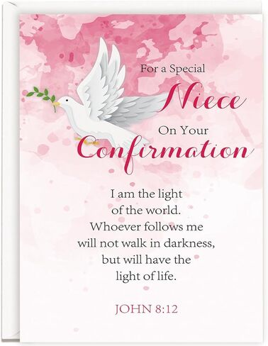 YiKaLus Elegant Religious Birthday Card for Women, Christian Catholic Faith-Based Birthday Gifts for Sister, Mom, Grandma, Friends, Church Members in Kuwait