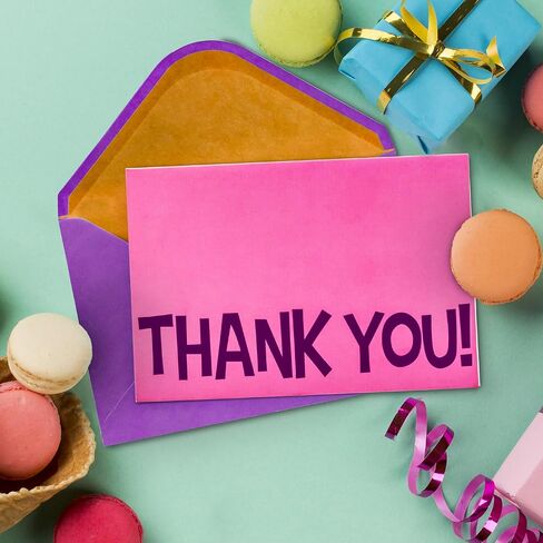 مجموعة بطاقات شكر للأطفال - 50 سمكًا، 6 × 4 في ملاحظات شكر فارغة مع مغلفات وملصقات - تصميمات ممتعة وملونة للأولاد والبنات، والمعلمين، وأعياد الميلاد، والحفلات، والشركات الصغيرة in Kuwait