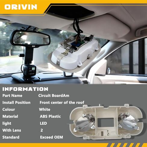 Overhead Console Circuit Board Assembly Fit for 2004-2010 Ford F150 F250 F350 Lincoln Mark LT Interior Dome Light Repair Kit VM2396 829182 in Saudi Arabia