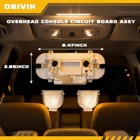 Overhead Console Circuit Board Assembly Fit for 2004-2010 Ford F150 F250 F350 Lincoln Mark LT Interior Dome Light Repair Kit VM2396 829182 in Saudi Arabia