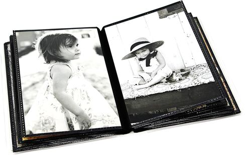 4 Pack CocoPolka 4 x 6 Flexible Photo Albums. 48 Pockets with Black Background & Customizable Covers. in Saudi Arabia