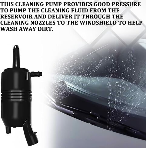 Front Windshield Washer Pump with Grommet, Replaces#385-232316A 22127652 89025062 89001122, Compatible with Silverado Blazer GMC Sierra Buick, Pontiac, Isuzu & Cadillac（1PCS) in Kuwait