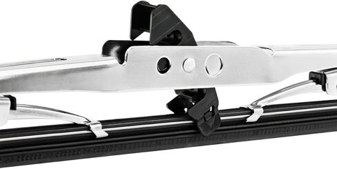 United Pacific 73010 16" Stainless Steel Wiper Blade, Polished 304 Stainless Steel, Universal Fit for U and J-Hook Mount – 16" – ONE Unit in Kuwait