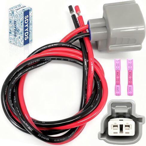 88988161 Windshield Washer Pump Connector Wiring Harness Compatible with Mazda 3 5 6 CX-5, Honda Accord/Civic/CR-V, Toyota Prius/Camry/Corolla/RAV4, Lexus & More Replaces S-1303,89046646 in Saudi Arabia