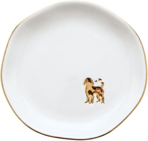 InnoBeta Goldendoodle Gifs for women, Ceramic Ring Dish, Jewelry Tray Decorative Trinket Dish for Rings Earrings Necklaces Bracelet Watch Keys, Gifts for Birthday, Mother's Day, Christmas - 4.75" in Saudi Arabia