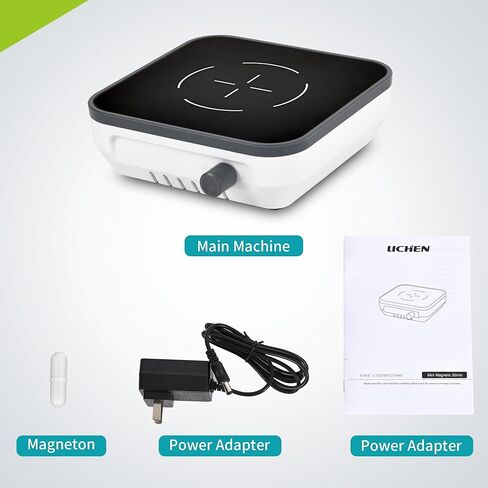 محرك مغناطيسي LICHEN - محرك قوي بدون فرش، سرعة 300～1500 دورة في الدقيقة، سعة 2 لتر لحلول خلط المختبر مع قضيب التحريك in Kuwait