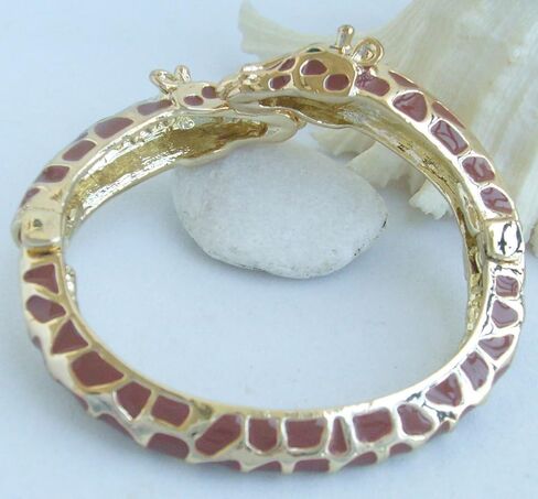 Unique Animal Giraffe Bracelet Bangle Cuff Clear Austrian Crystal in Saudi Arabia