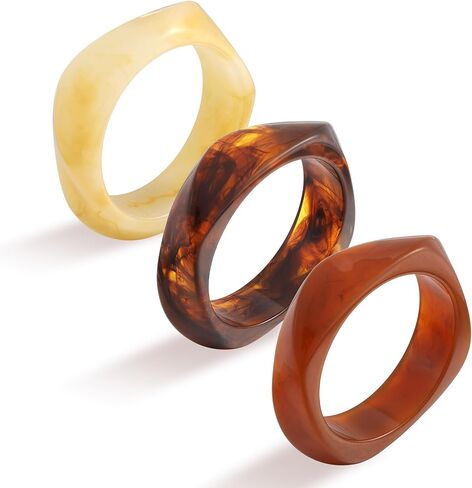 Chunky Resin Acrylic Bangle Bracelets for Women, Statement Wide Geometric Bangles Set, Fashion Stackable Bracelet Trendy Jewelry Gift in Kuwait