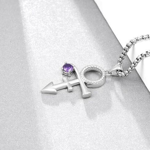 Prince Necklace 925 Sterling Silver Prince Symbol Jewelry Gifts for Women Music Fans Prince Souvenir Accessories in Saudi Arabia