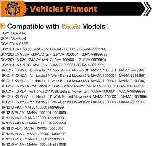 Carburetor with Pipe for Honda GCV170LA GCV200LA HRX217K6 HRN216 Engine Replaces OE: 16100Z9L811 in Kuwait