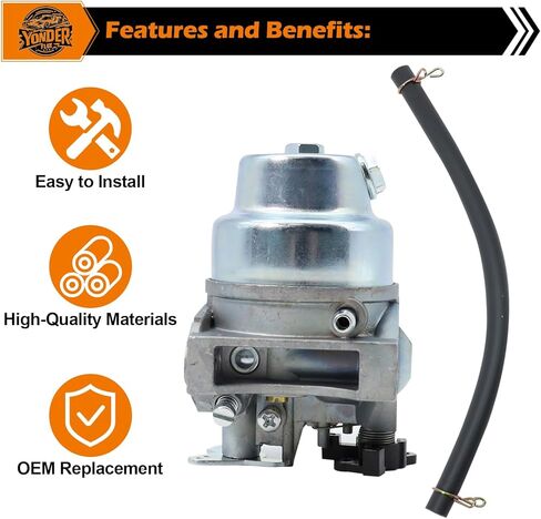 Carburetor with Pipe for Honda GCV170LA GCV200LA HRX217K6 HRN216 Engine Replaces OE: 16100Z9L811 in Kuwait