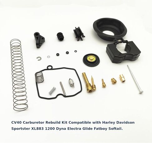 AtticZone CV40 Carburetor Rebuild Repair Kit Compatible with Harley Davidson Sportster XL883 1200 Dyna Electra Glide Fatboy Softail in Kuwait