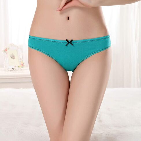 7 Pack Women Knickers Cotton Underwear Ladies Panties Week Days Printed Briefs (US, Alpha, Small, Regular, Regular) Black in Kuwait