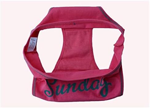 7 Pack Women Knickers Cotton Underwear Ladies Panties Week Days Printed Briefs (US, Alpha, Small, Regular, Regular) Black in Kuwait