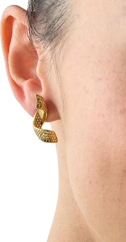 Kate Spade New York Twist Drop Earrings, Clear/Gold, Cubic Zirconia, Dangle Earrings in Saudi Arabia