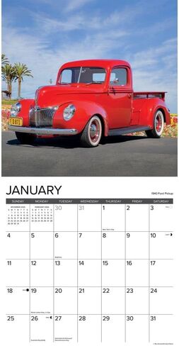 Willow Creek Press, Classic Cars and Trucks 2026 Wall Calendar, 12'' X 12'', 18-Month Calendar with Stapled Binding in Saudi Arabia