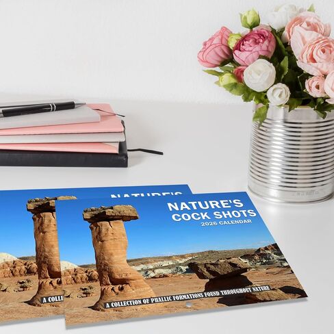 Nature's Cock Shots Calendar 2026,Nature'S Dick Calendar Natures Penis for Home Office White Elephant Gift Gag Gift in Kuwait