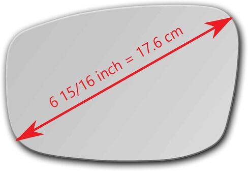 New Replacement Flat Mirror Glass with Full Size Adhesive for 2008-2015 Infiniti G25 G37 Q40 Q60 Driver Side View Left LH in Saudi Arabia