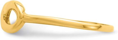 Solid 14k Yellow Gold Infinity Love Knot Symbol Ring Band in Saudi Arabia