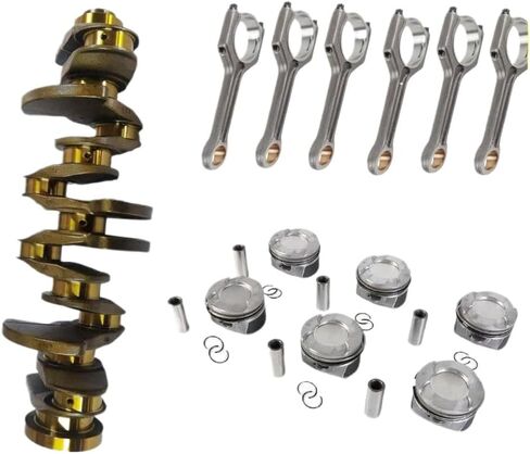 Engine Crankshaft Pistons And Rings Set With Connecting Rod 1Set N55B30A Compatible With E70 X5 XDrive35i E92 335xi 3.0L in Saudi Arabia