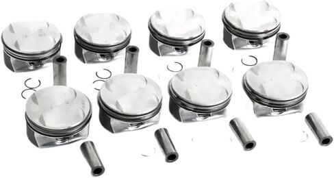 مجموعة المكبس والحلقة متوافقة مع محرك 5.5 لتر GAS M273 لـ CLK500 CLS500 E500 G500 ML500 GL500 R500 S500 CL500 06 15 in Kuwait