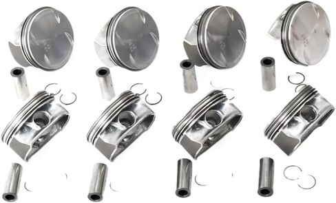 مجموعة المكبس والحلقة متوافقة مع محرك 5.5 لتر GAS M273 لـ CLK500 CLS500 E500 G500 ML500 GL500 R500 S500 CL500 06 15 in Kuwait