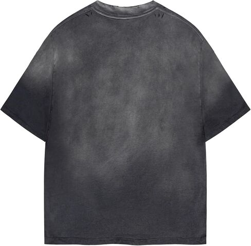 Vamtac Heavyweight T Shirts for Men Oversized Gradient Tshirt Wash Crewneck Short Sleeves Plain T Shirts Summer Cotton Tops in Saudi Arabia