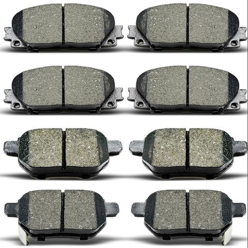 Front Rear Ceramic Brake Pads 8 Pieces Set fit for 2010-2022 Toyota Prius, 2020-2022 Corolla Hybrid, 2011-2017 Lexus CT200h in Saudi Arabia