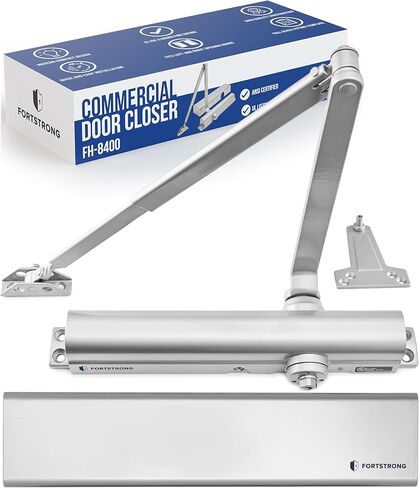 FORTSTRONG باب تجاري أقرب للخدمة الشاقة (أسود) - باب أوتوماتيكي أقرب - UL مدرج في الصف الأول من ADA لإغلاق الأبواب الهيدروليكية - FS-8400B in Kuwait