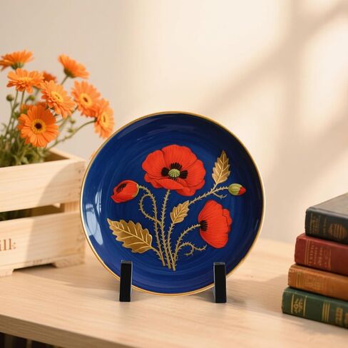 2 Pack Large Plate Stands for Display – 8 Inch Black Metal Easel Stands for Picture Frames, Books, Platters, Photos & Artwork – Industrial-Style Tabletop Display Holder (Iron, 6" x 5.7" x 8") in Kuwait