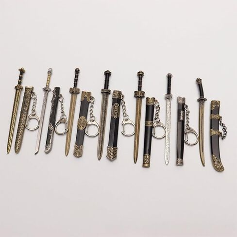 Mini Detachable Handle Keychain for Ancient Swords, Made of Alloy Material, Interesting Design,Creative Car Key Pendant in Saudi Arabia