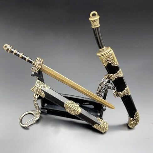Mini Detachable Handle Keychain for Ancient Swords, Made of Alloy Material, Interesting Design,Creative Car Key Pendant in Saudi Arabia
