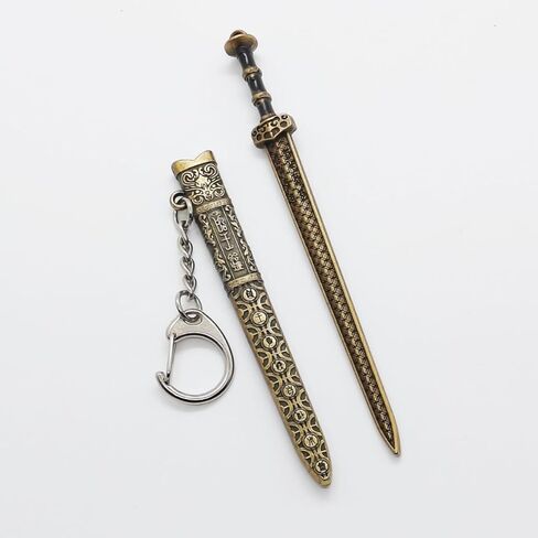 Mini Detachable Handle Keychain for Ancient Swords, Made of Alloy Material, Interesting Design,Creative Car Key Pendant in Saudi Arabia