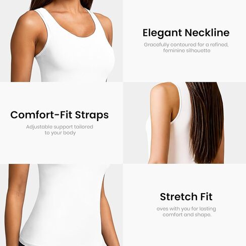 قميص قصير بدون أكمام للسيدات من Rupa Jon، قميص قصير مطاطي من مزيج القطن الناعم | ملابس نوم بدون أكمام خفيفة الوزن in Kuwait