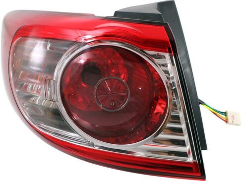 مجموعة مصابيح خلفية Garage-Pro لسيارة Hyundai Santa Fe 2010-2012 يتم تركيبها على هالوجين الجسم مع سائق لمبة وجانب الركاب، خارجي in Saudi Arabia