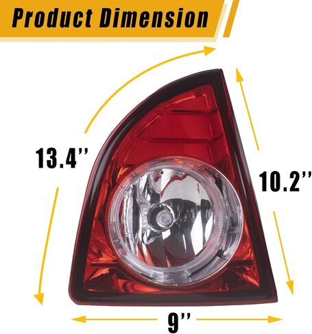 Boine Right Passenger Side LED Tail Light Compatible With 2008 2009 2010 2011 2012 Chevy Malibu Rear Brake Light (Right Passenger Side) in Saudi Arabia
