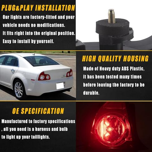 Boine Right Passenger Side LED Tail Light Compatible With 2008 2009 2010 2011 2012 Chevy Malibu Rear Brake Light (Right Passenger Side) in Saudi Arabia