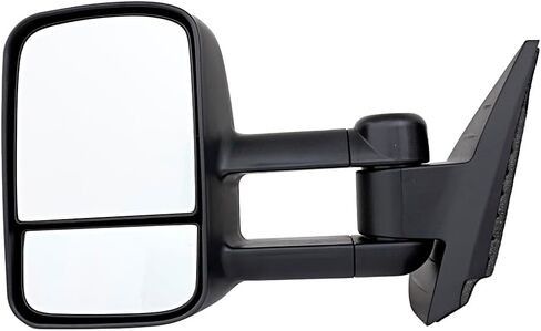 For Chevrolet Chevy Silverado,GMC Sierra 1500 2500 3500,Tahoe 2007 2008 2009 2010 2011 2012 2013 2014 Manual Textured Black Side Door Towing Mirror Passenger Right in Saudi Arabia
