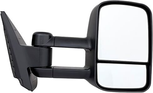For Chevrolet Chevy Silverado,GMC Sierra 1500 2500 3500,Tahoe 2007 2008 2009 2010 2011 2012 2013 2014 Manual Textured Black Side Door Towing Mirror Passenger Right in Saudi Arabia