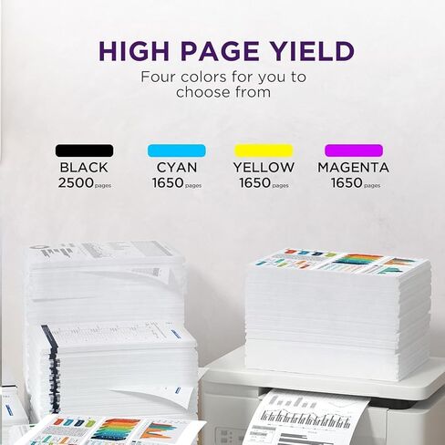 خراطيش حبر 936 936XL متوافقة مع مجموعة خراطيش الحبر HP 936 936e 936XL التي تعمل مع طابعات OfficeJet Pro 9110، 9120، 9130، 9730، 9720 (4 حزم، BK/C/Y/M) in Kuwait