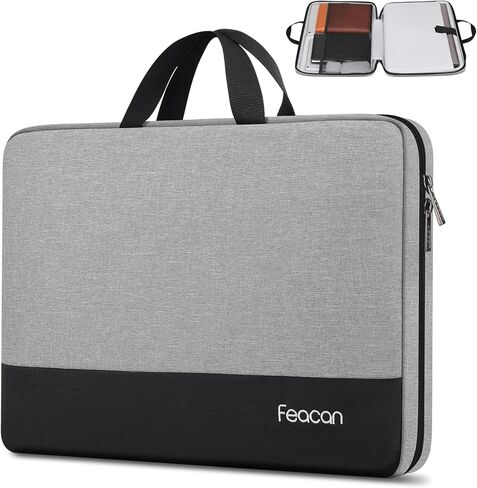 حقيبة كمبيوتر محمول، حافظة كمبيوتر محمول مقاس 13 بوصة TSA، حقيبة كمبيوتر، حقيبة كمبيوتر، غطاء حمل لجهاز MacBook Air مقاس 13 بوصة، وMacBook Neo 13 بوصة، وiPad Air M4 مقاس 13 بوصة، مقاومة للماء، هدايا للرجال والنساء، رمادي in Kuwait