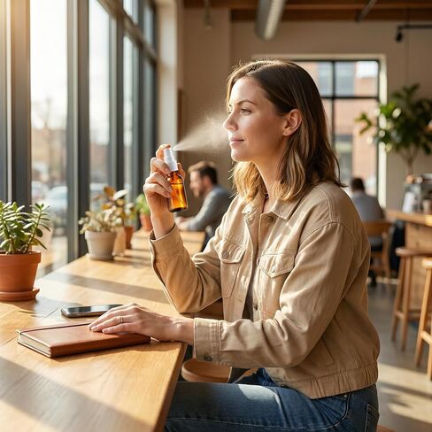 6PCS 5ML Empty Brown Glass Sprayer Nasal Bottle Empty Travel Refillable Aromatherapy Perfume Bottles For Cosmetic Nasal Irrigation Spray Saline Water Applications in Kuwait