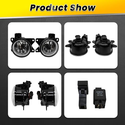 Pair Fog Light Assembly Compatible with HRV HR-V 2019 2020 2021 2022 Left and Right Side Halogen Lamp w/Covers + Switch Harness 71108T7AJ00 71105T7AJ10 in Saudi Arabia