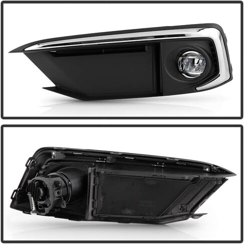 ACANII - For 2019-2021 Honda Civic Coupe/Sedan LED Bumper Fog Lights Driving Lamps w/Switch Pair Set Assembly Left+Right in Saudi Arabia
