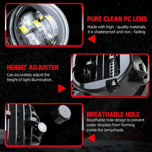 CHUSYYRAY 3.5 بوصة متوافق مع Nissan Pathfinder Fog Light 2005 2006 2007 2008 2009 2010 2011 2012، مجموعة مصابيح الضباب الأمامية LED، 6000K 500% أبيض أكثر سطوعًا، حزمة من 2 in Saudi Arabia